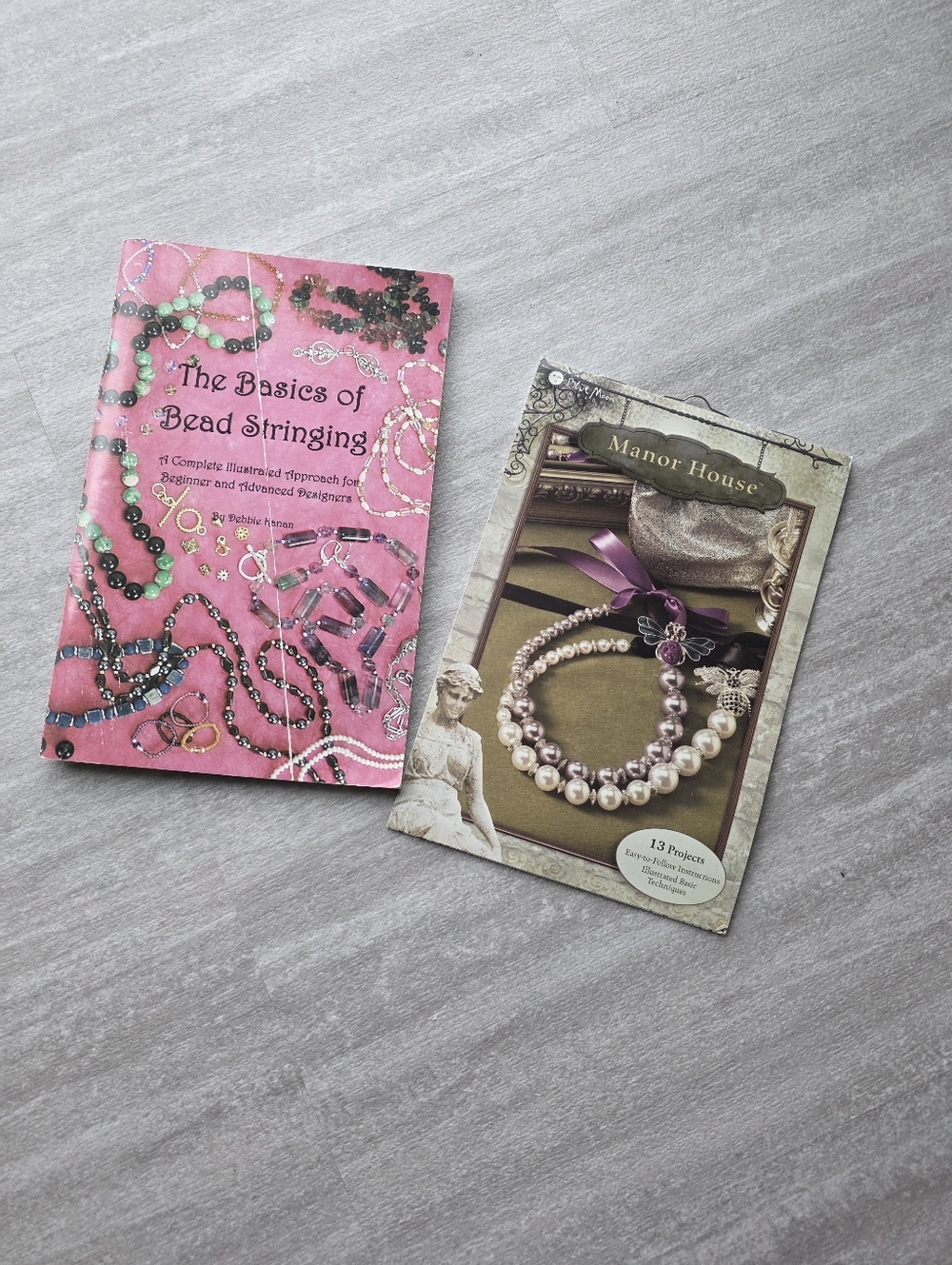 Bead Stringing Jewelry Making Books Bundle Beginner DIY Beading Guide + Projects